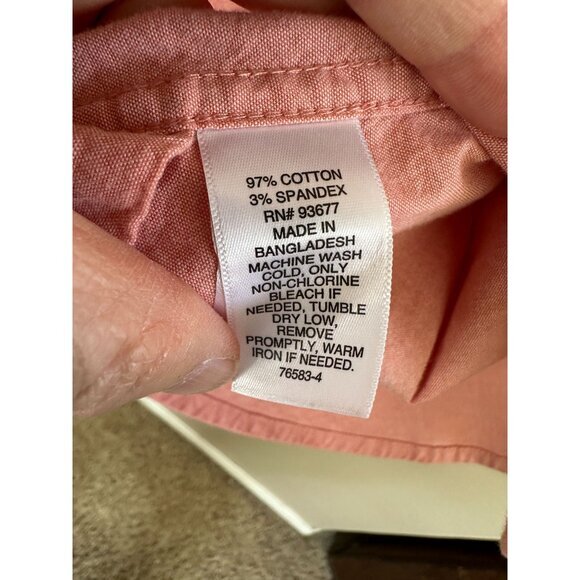 Mutual Weave‎ Mens Pink Shirt X-Large short sleeve button up cotton collared - Picture 4 of 6